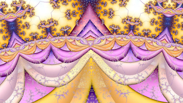 了不起的数字艺术绘画系列。背景由分形色彩纹理组成，适合于想象力、创意和设计的项目中使用。3 d分形呈现图片下载