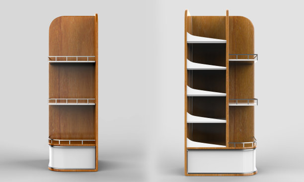 陈列架，产品的零售陈列架图片下载