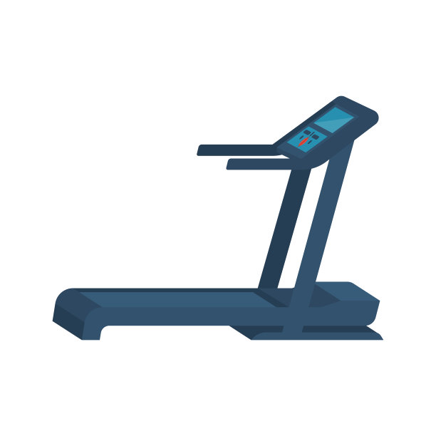 运行模拟器。跑步机。健身房工具矢量图片下载