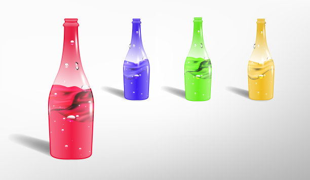 一套3d玻璃瓶图片下载