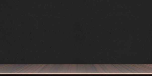 木板空白空白模板暗背景，复制空间。三维演示图片下载