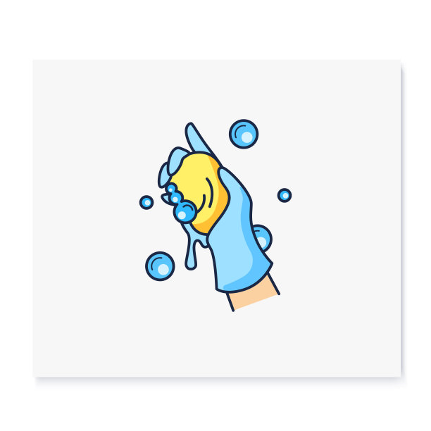 湿式清洗彩色图标图片下载