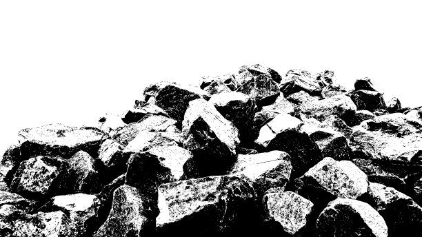 大石桩孤立图形图片下载