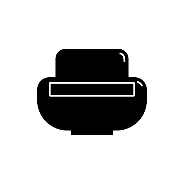 化妆品容器。塑料化妆品罐产品。油、面具、奶油。插图设计以剪影的形式与细白线。孤立的图标在白色背景上的平面风格图片下载