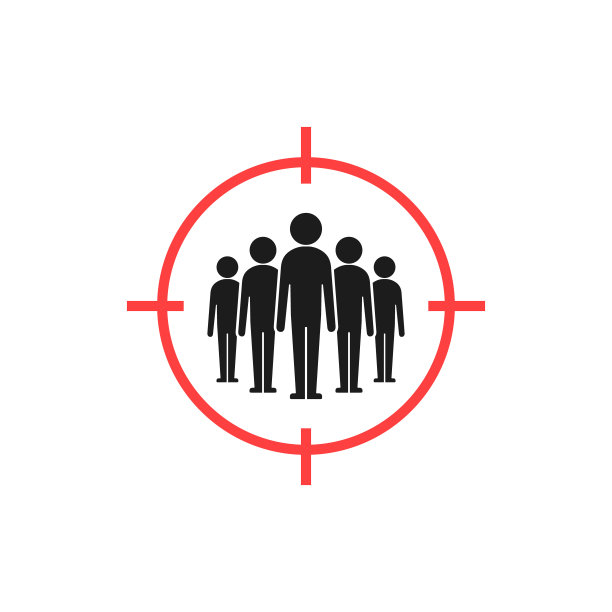 目标受众图标，目标受众矢量孤立符号。团队内部目标说明图片下载