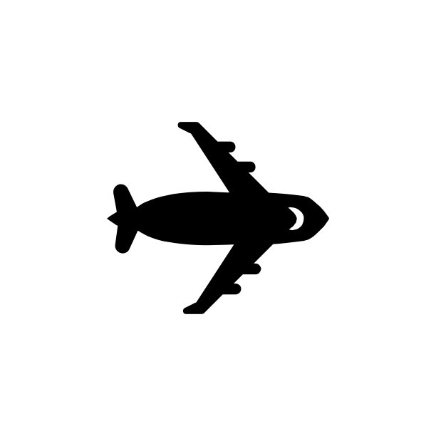 飞机矢量图标。孤立的客机平面表情符号，表情符号-矢量图片下载