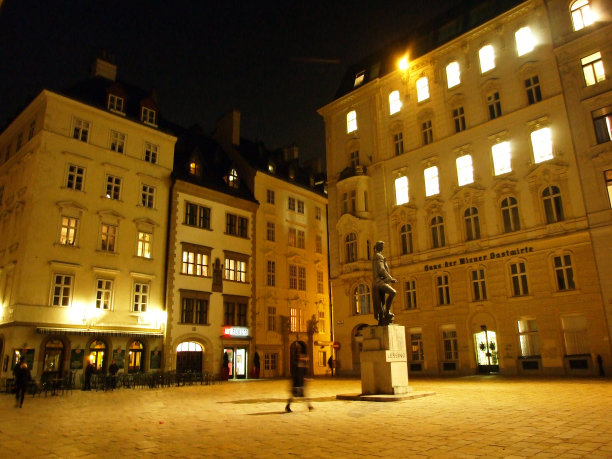 维也纳犹太广场(维也纳市中心的一个城镇广场，曾是犹太人生活和维也纳犹太人社区的中心)——奥地利维也纳图片下载