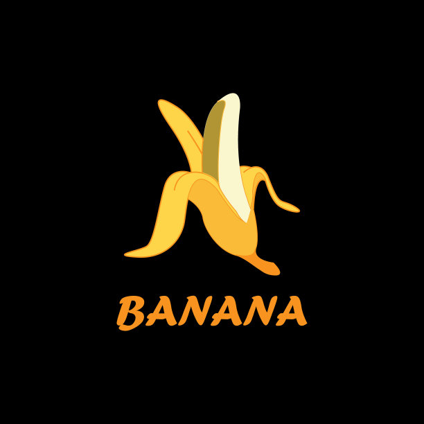 现代概念香蕉标志图片下载