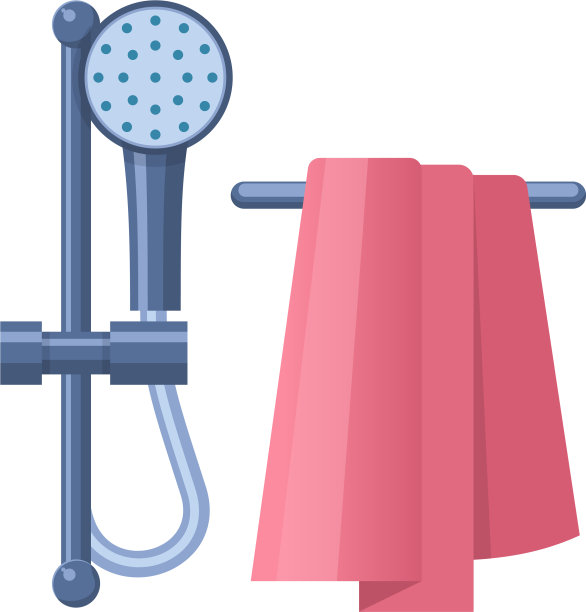 浴室浴缸或淋浴家用家具图片下载