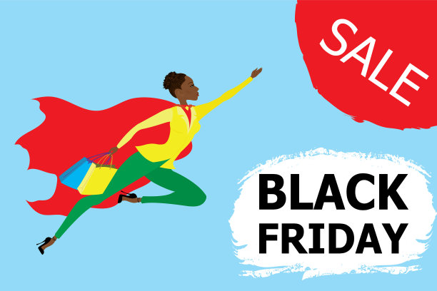 卡通的非裔美国女超人的红色图片下载