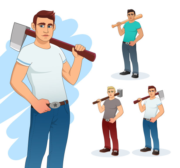 男人的卡通人物图片下载