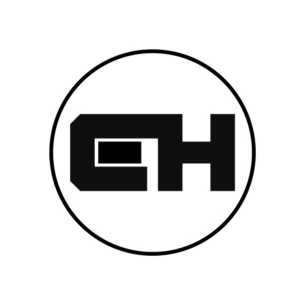 简约风格的EH字母logo设计图片下载