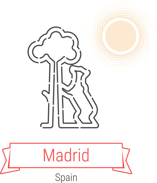 马德里西班牙线图标图片下载