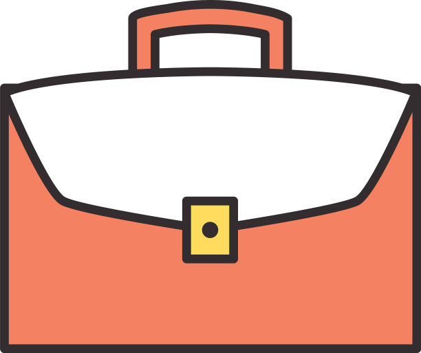 箱包线和填充风格的图标图片下载