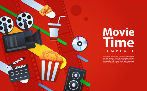 创意现代电影背景设计图片下载