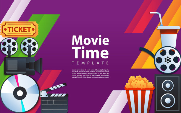 创意现代电影背景设计图片下载