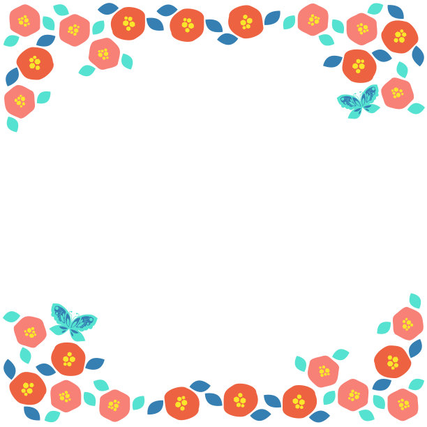 茶花装饰框材图片下载