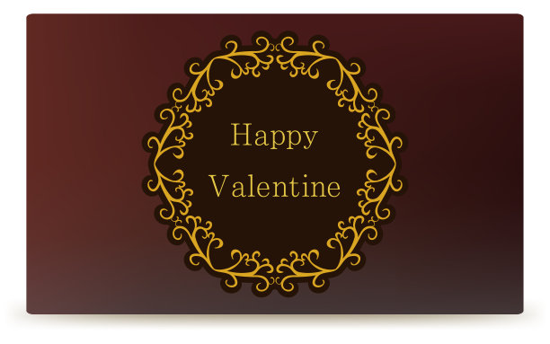 框架材料，豪华典雅的哥特式框架，情人节快乐图片下载