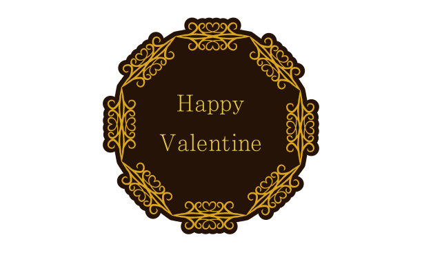 框架材料，豪华典雅的哥特式框架，情人节快乐图片下载