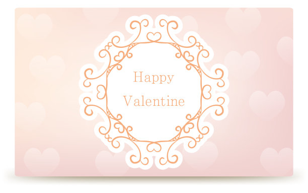 框架材料，豪华典雅的哥特式框架，情人节快乐图片下载