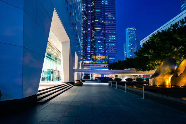 城市大楼，金融大楼入口图片下载