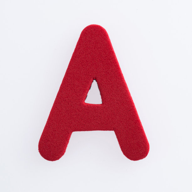 泡沫字母A在白色背景上图片下载