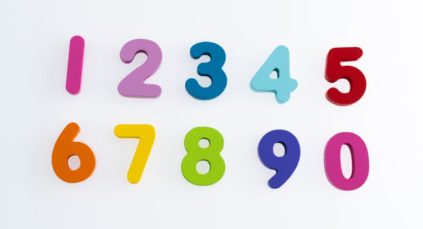 木制数字从0到9图片下载