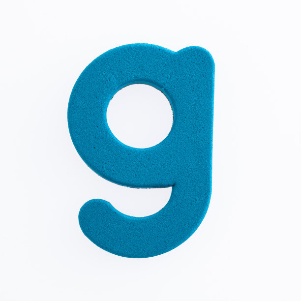 泡沫字母g在白色背景上图片下载