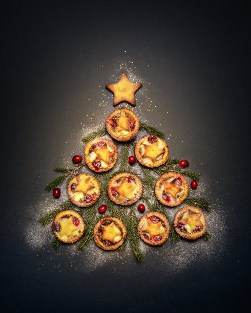 肉馅饼圣诞树图片下载