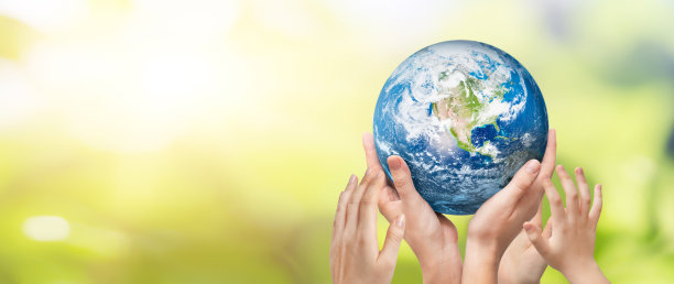 地球在家庭手中。世界环境日图片下载