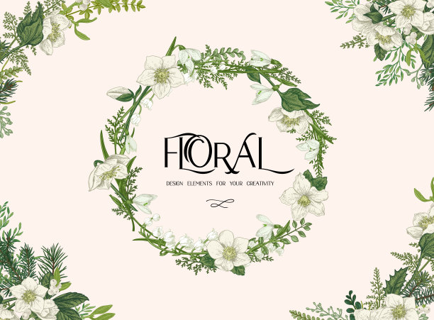 花圈框架。图片下载