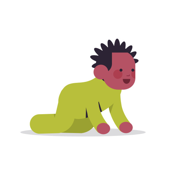 非裔美国婴儿男孩婴儿在黄色睡衣童年概念全长图片下载