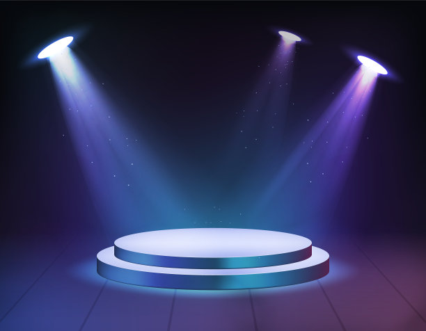 高品质逼真聚光灯设计素材，独立矢量元素图片下载