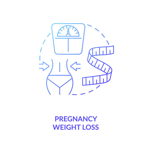 怀孕减肥概念图标图片下载