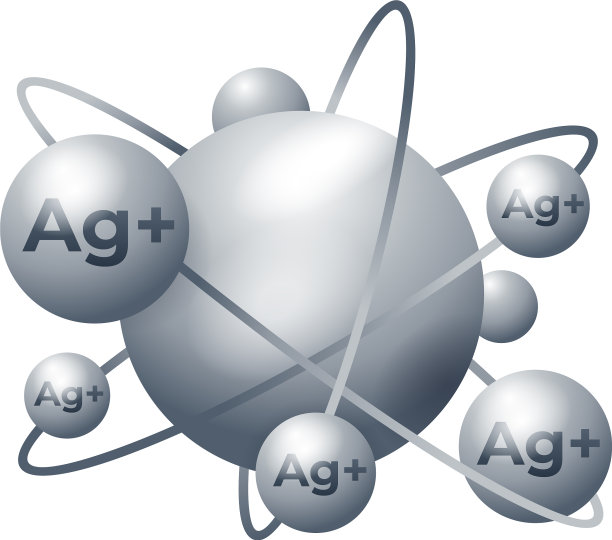 银离子会徽-银+抗菌作用图片下载