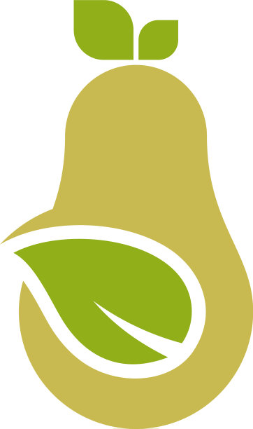 牛油果logo模板牛油果的一半图片下载