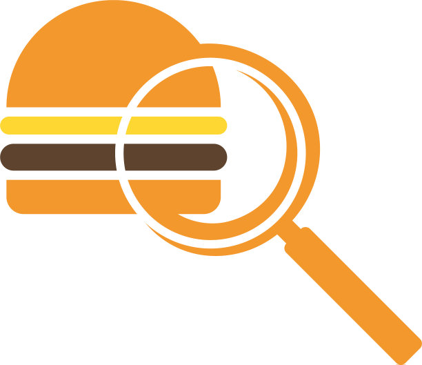 汉堡搜索标志设计模板汉堡面包店图片下载