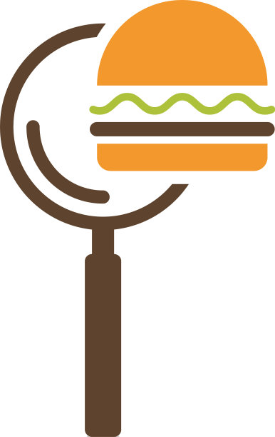 汉堡搜索标志设计模板汉堡面包店图片下载