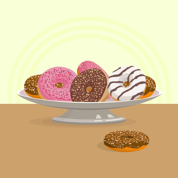 甜甜圈图片下载