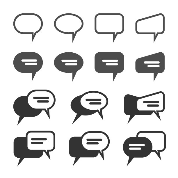 聊天和语音气泡图标设置图片下载