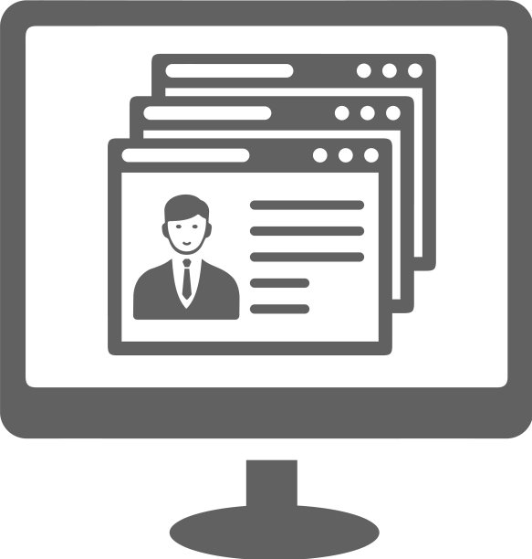 简历雇佣工作申请简历灰色图标图片下载