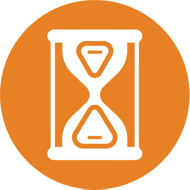 沙漏沙钟时间管理图标设计图片下载