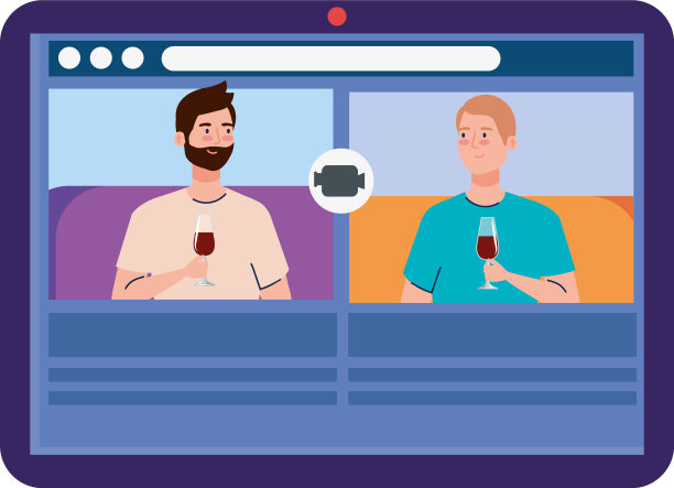 网上派对男人们一起参加网上派对图片下载