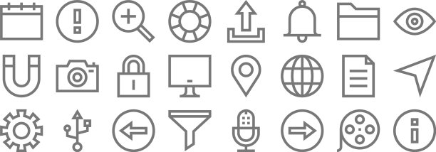 网页要点线图标线性设置质量线图片下载