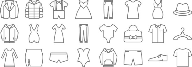 衣柜线图标线性集质量线集图片下载