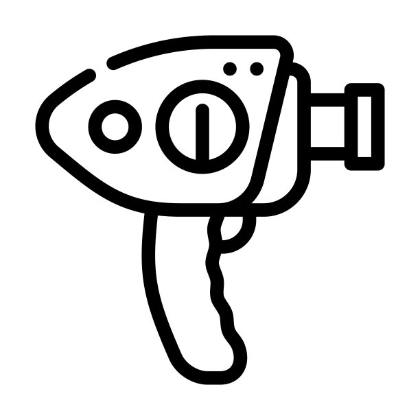 摄像机复古小工具线图标矢量插图图片下载