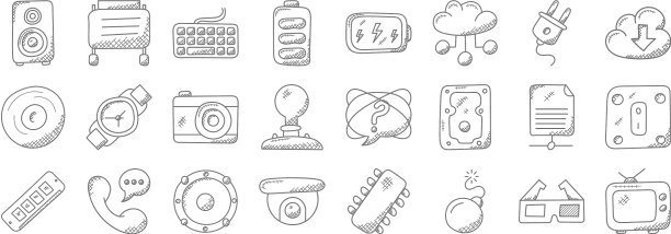 技术线图标线性集质量线集图片下载