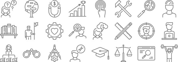 生活技能线图标线性设置质量线图片下载