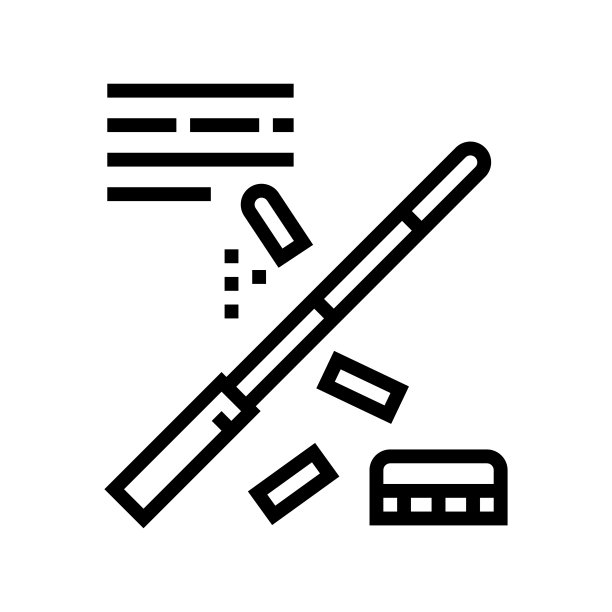 教师指针线图标矢量插图图片下载