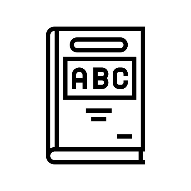 ABC书线图标矢量插图图片下载